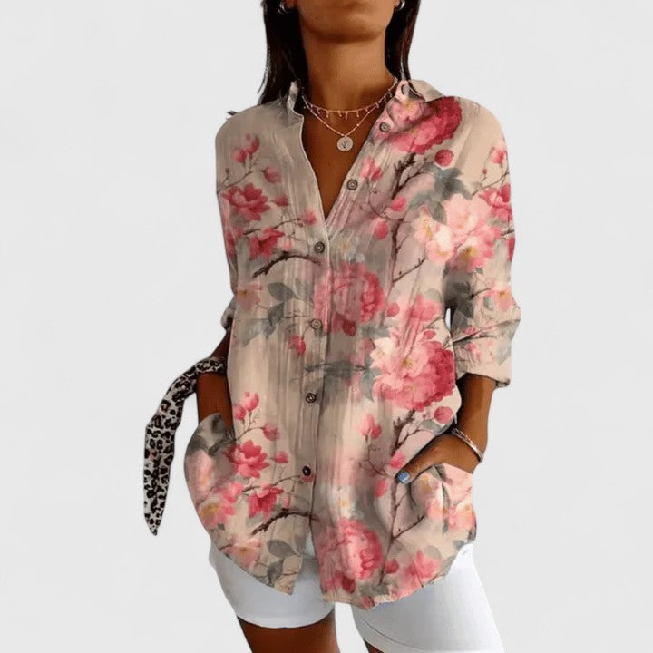 Elise | Elegant Floral Blouse