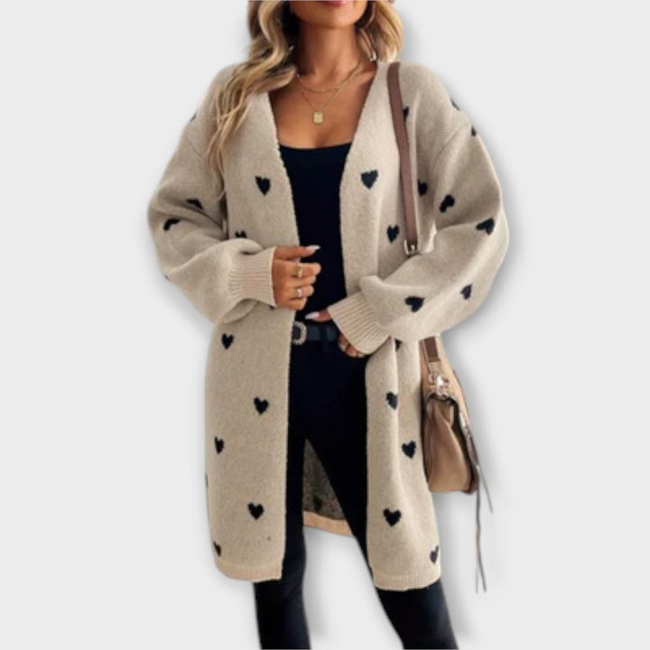 Julia – Heart Pattern Cardigan