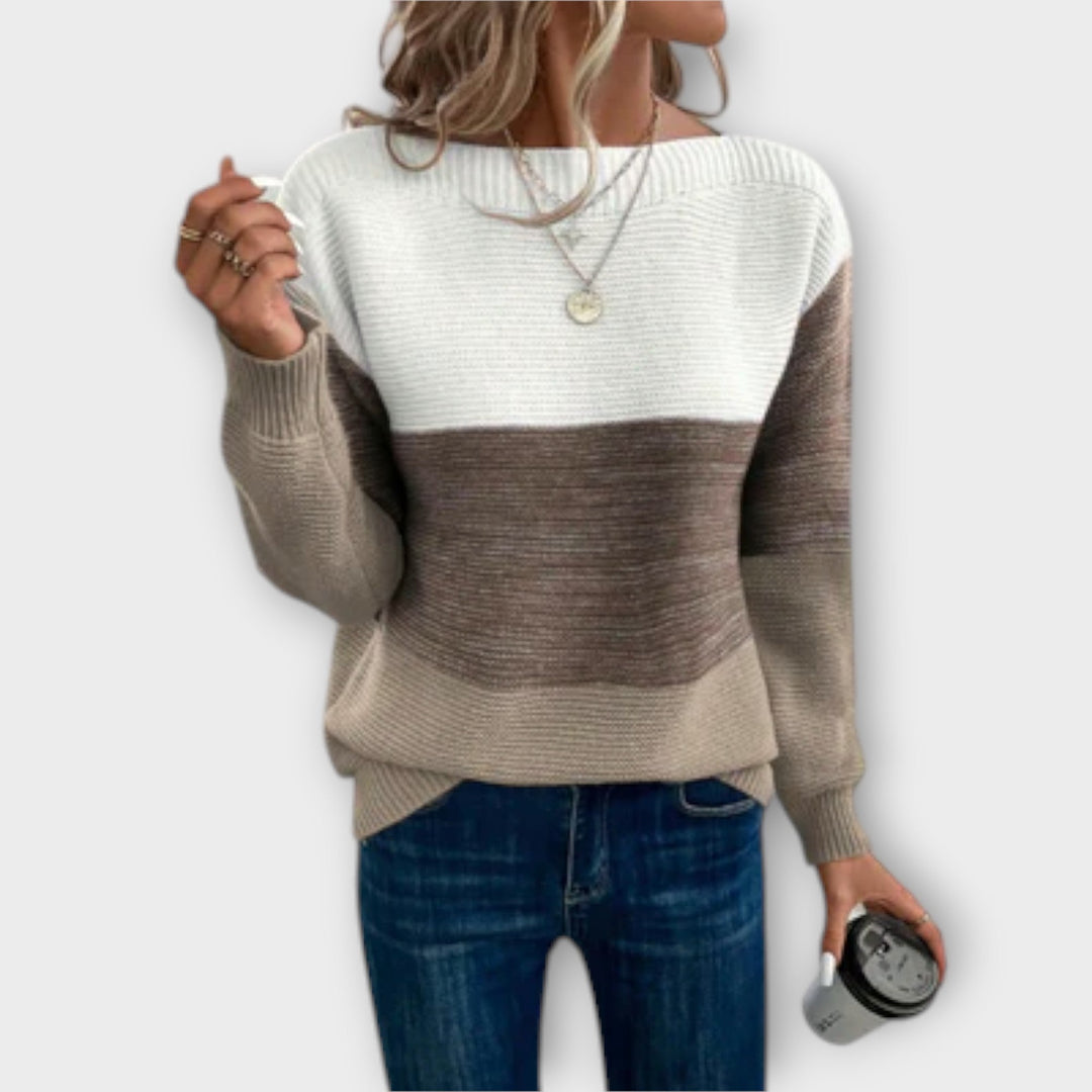 Kendra | Cozy Patchwork Sweater