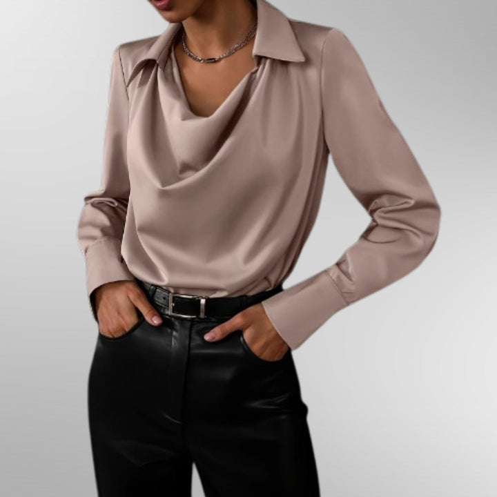 Aurora | Elegant Satin Blouse
