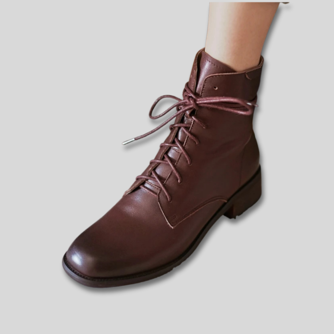 Odette - Lace Up Vintage Boots