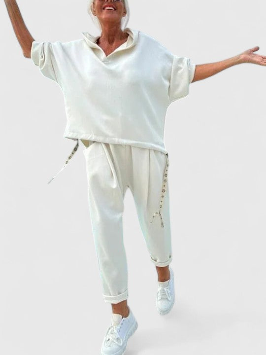 Sienna | Comfortable Hooded Sweatshirt Set