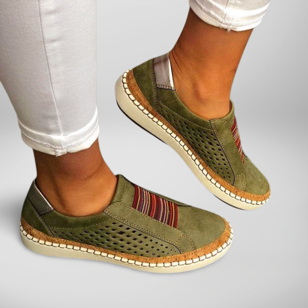 Carolyn - Chic Boho Slip-On Sneakers