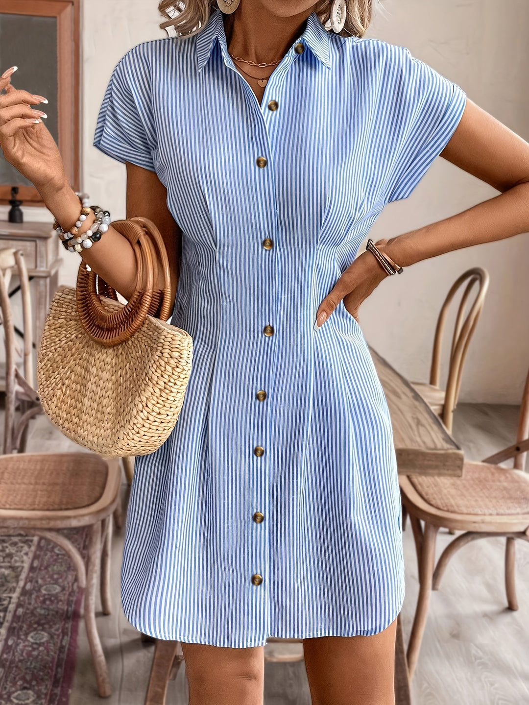 Faustine | Casual Striped Dress