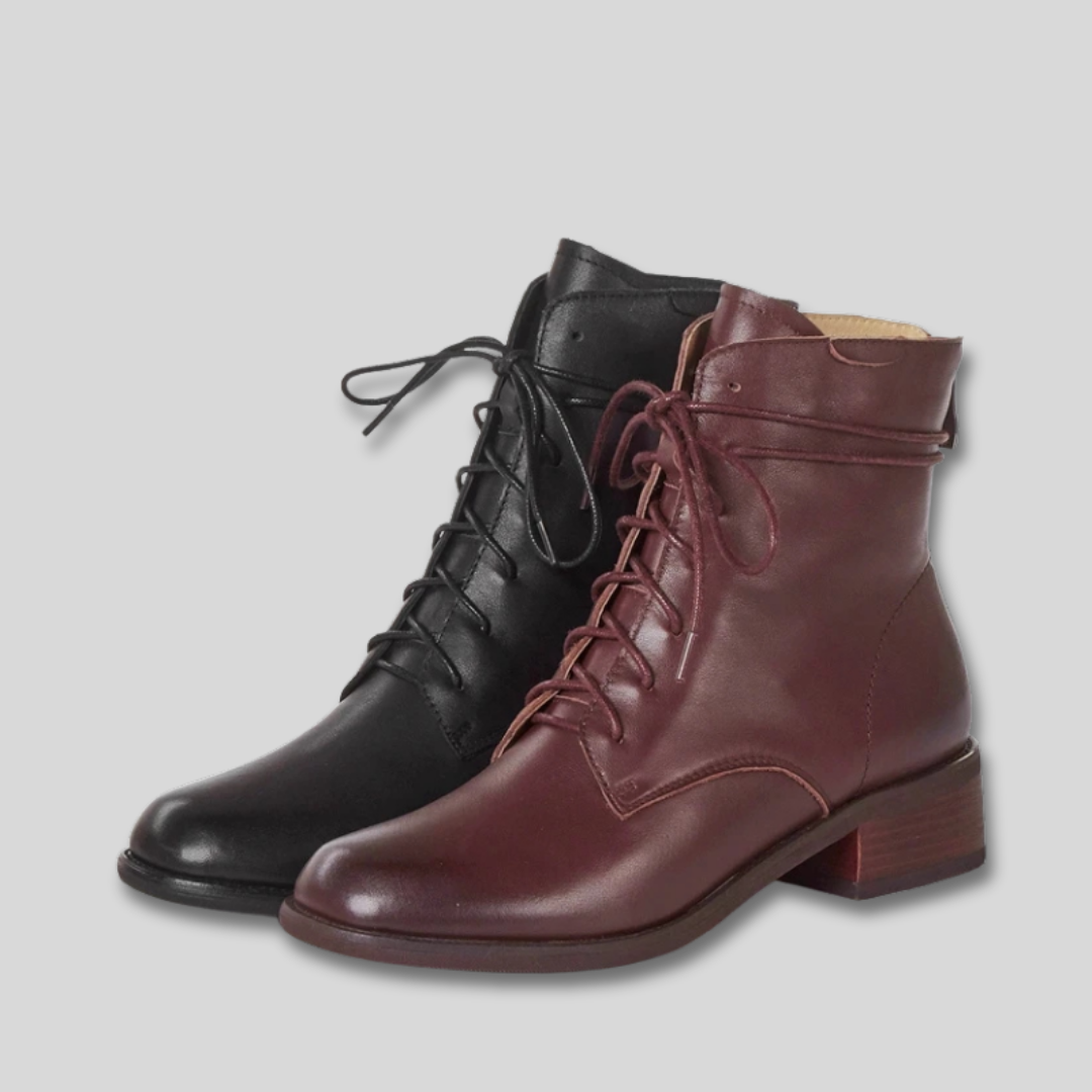 Odette - Lace Up Vintage Boots