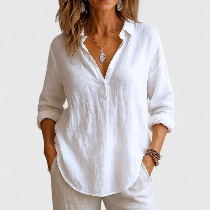 Helena | Comfortable Linen Blouse