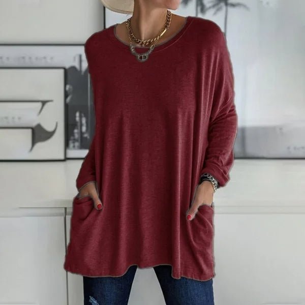 Sabrina | Relaxed Pocket Knit Sweater