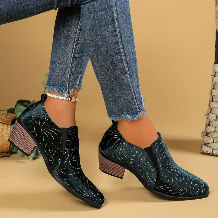 Noelle - Low Heel Comfortable Boots