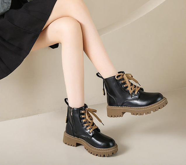 Vindah - Fleece Lined Combat Boots