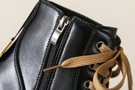 Vindah - Fleece Lined Combat Boots