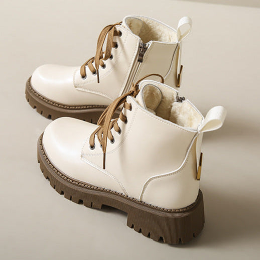 Vindah - Fleece Lined Combat Boots