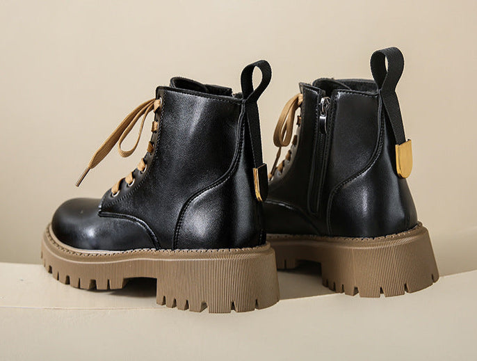 Vindah - Fleece Lined Combat Boots