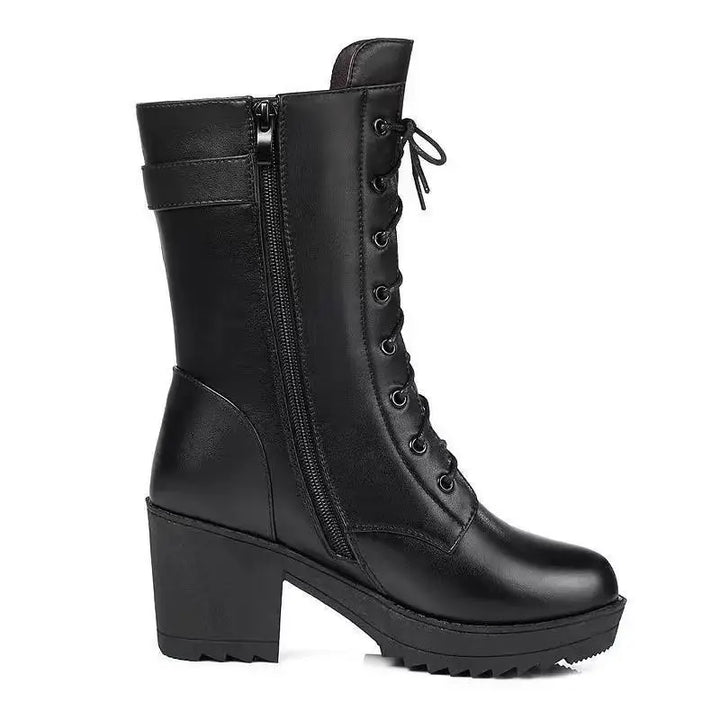 Siena - Winter Lace-Up Boots