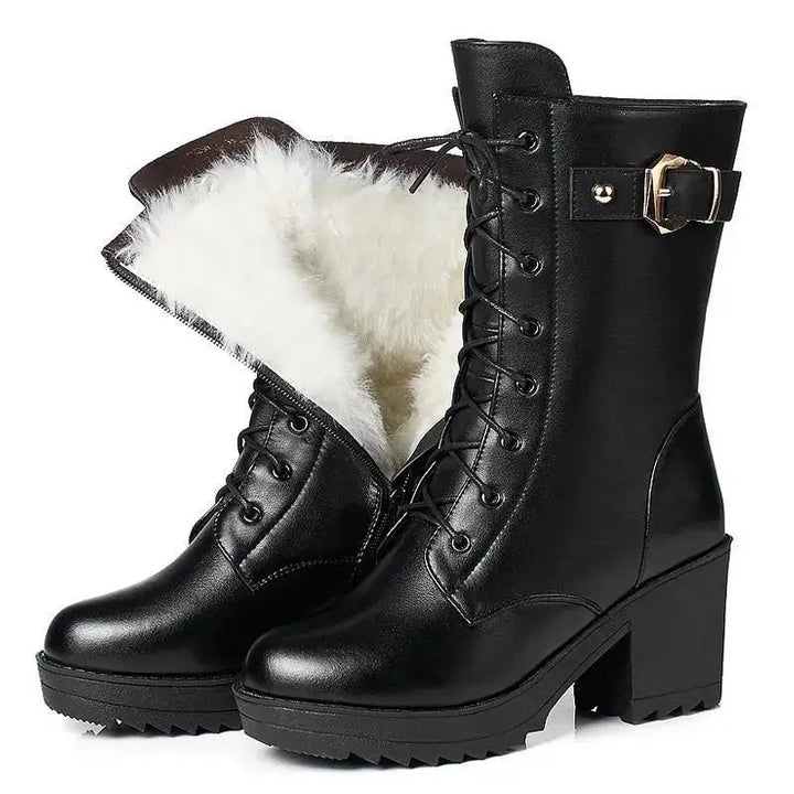 Siena - Winter Lace-Up Boots