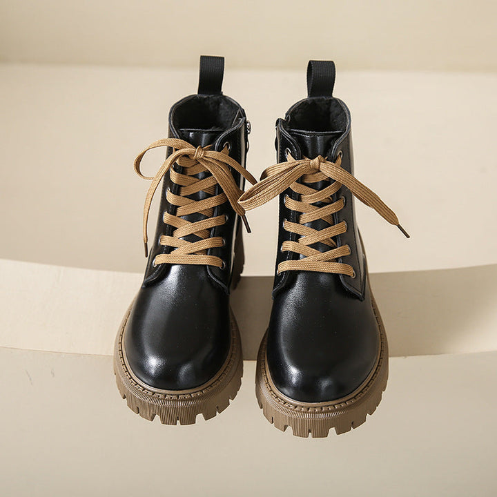 Vindah - Fleece Lined Combat Boots