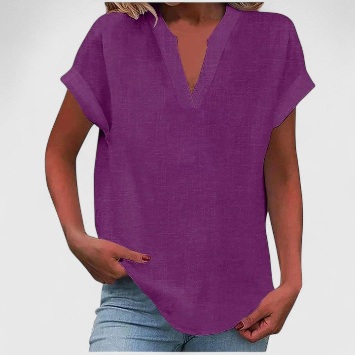 Marina | Comfortable V-Neck Blouse