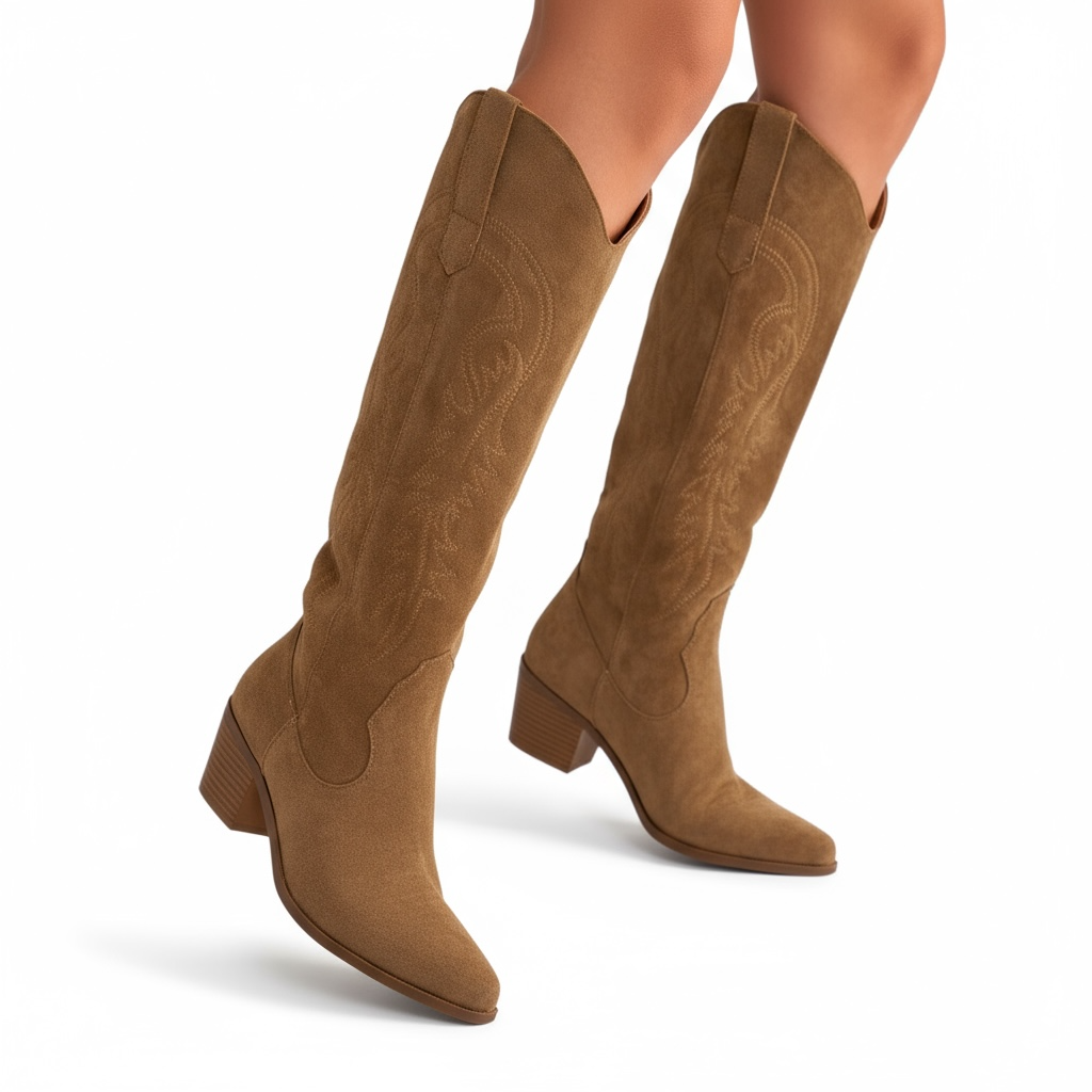 Winshie - Knee High Cowgirl Boots