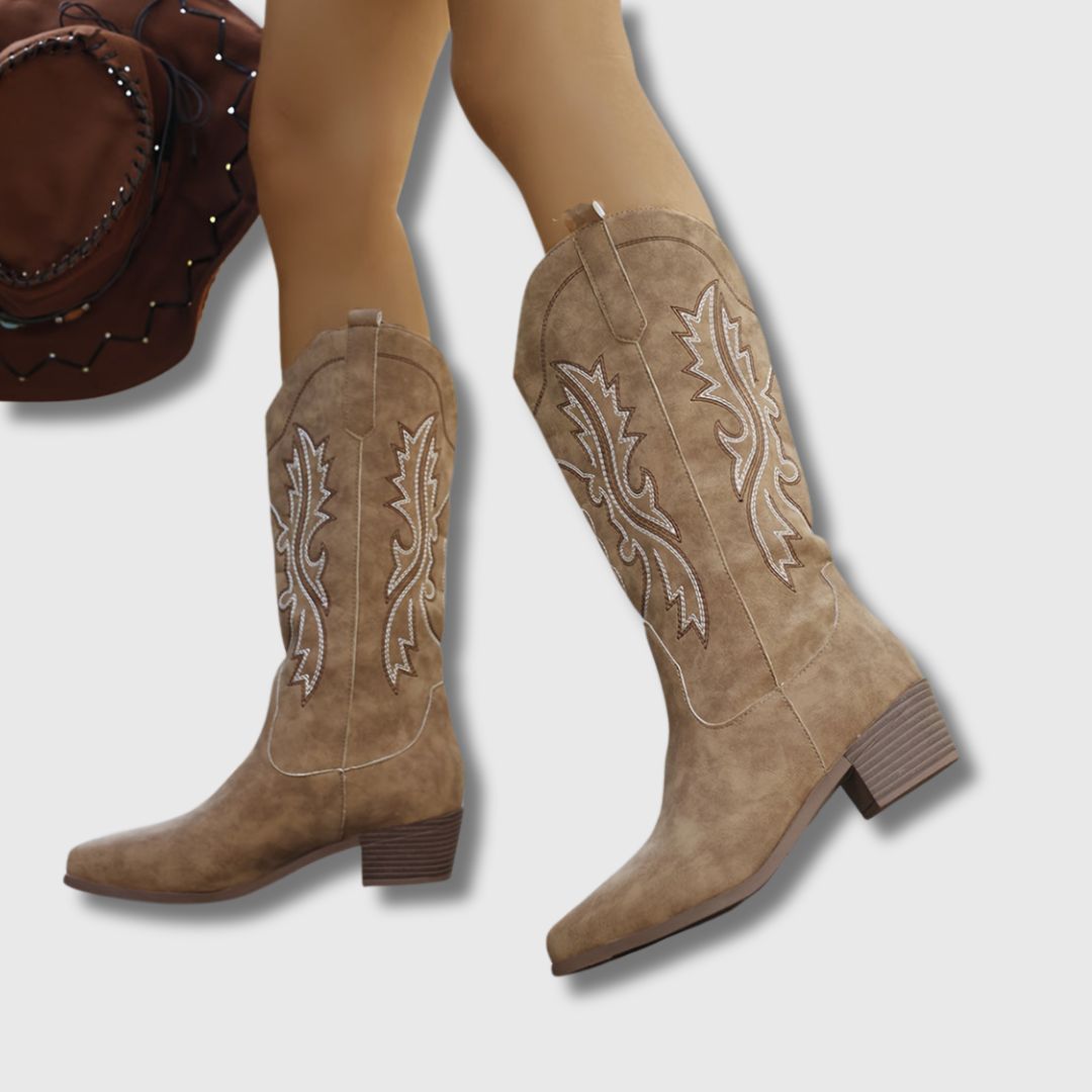Bridgetta | Cowboy Ankle Boots