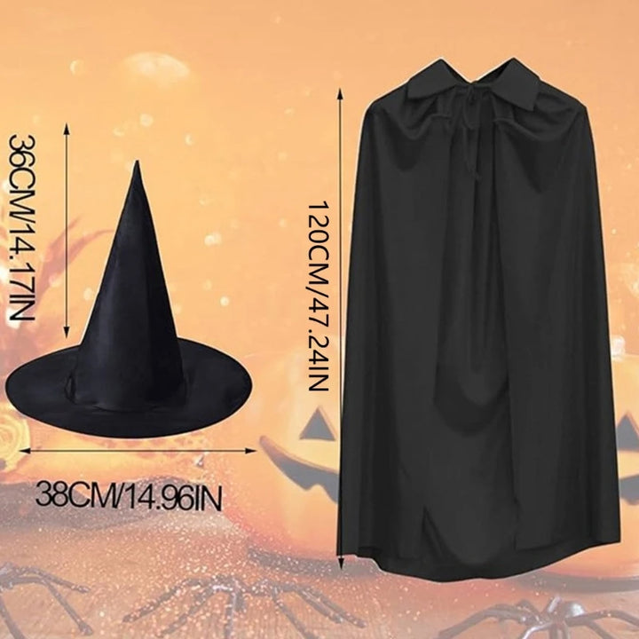 Jennie - Halloween Black Robe & Hat Set