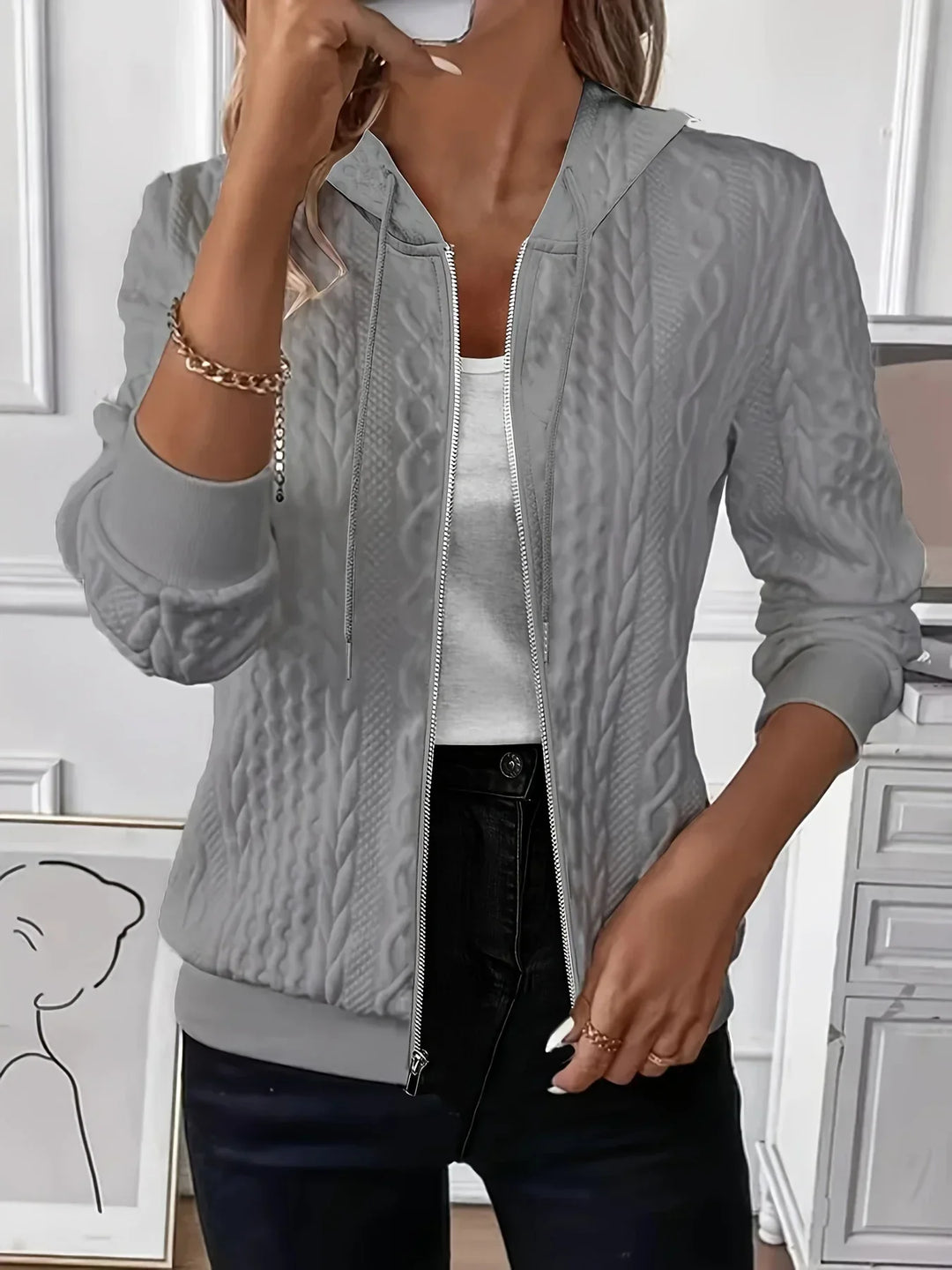 Lena™ - Hoodie with zipper