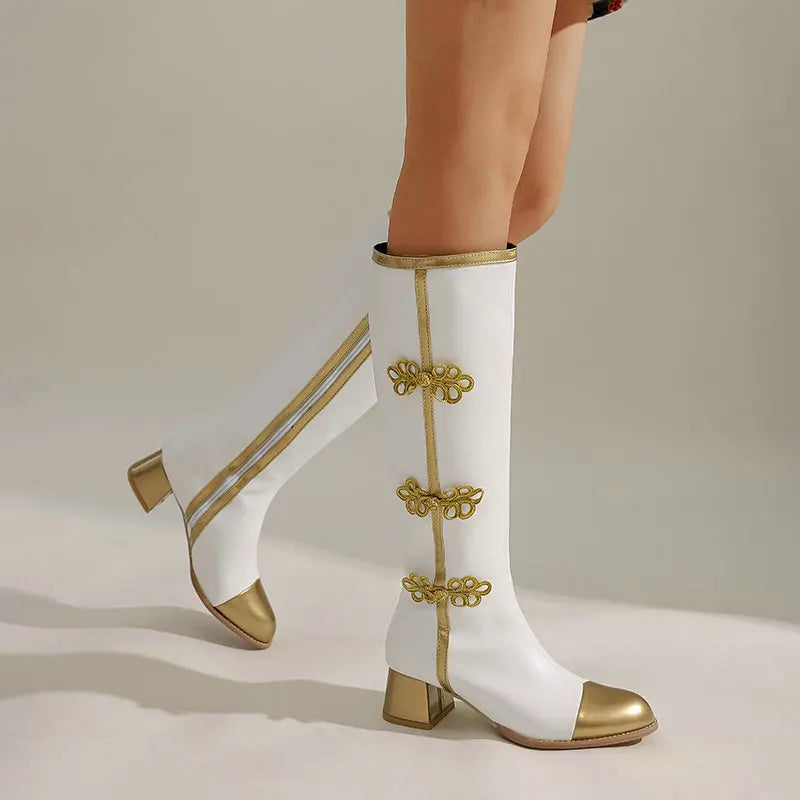 Belina - Golden Crest Boots