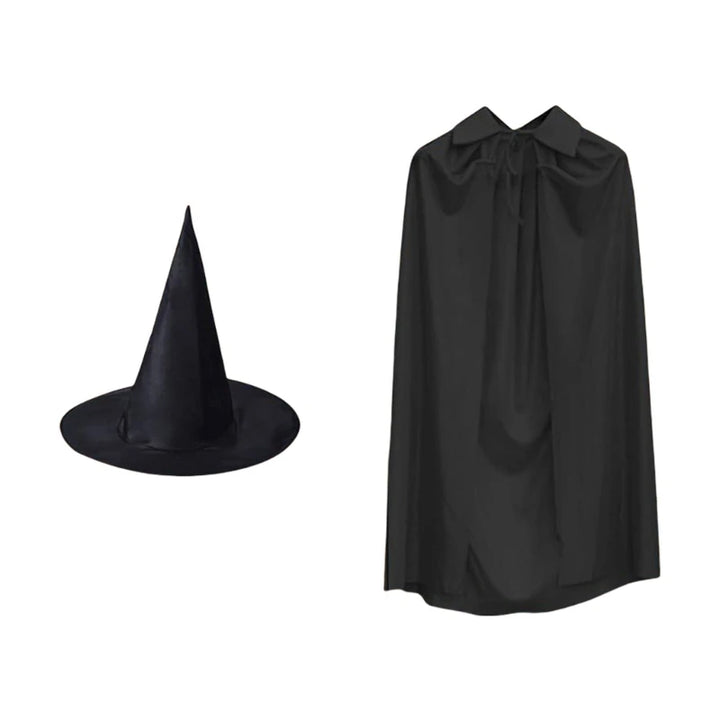 Jennie - Halloween Black Robe & Hat Set