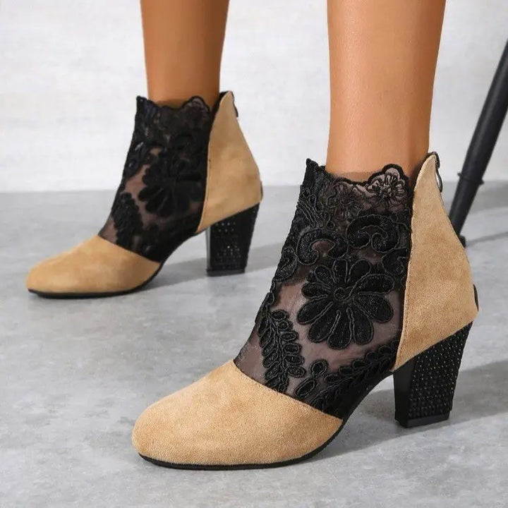 Heloise - Elegant High Heels Mesh Boots