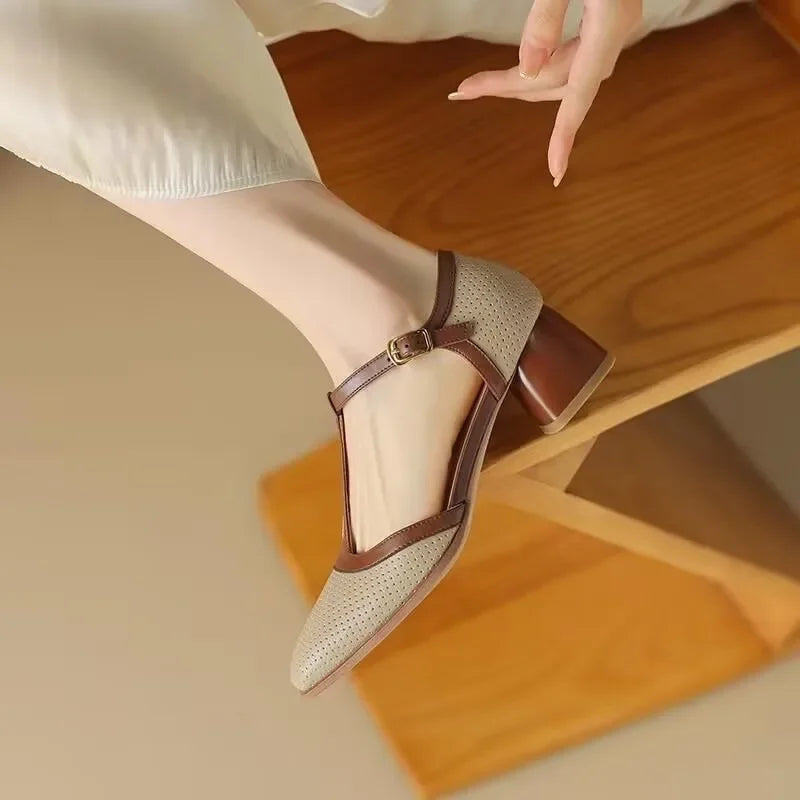 Eleanor&Grace™| Isava Mid Heel Shoes