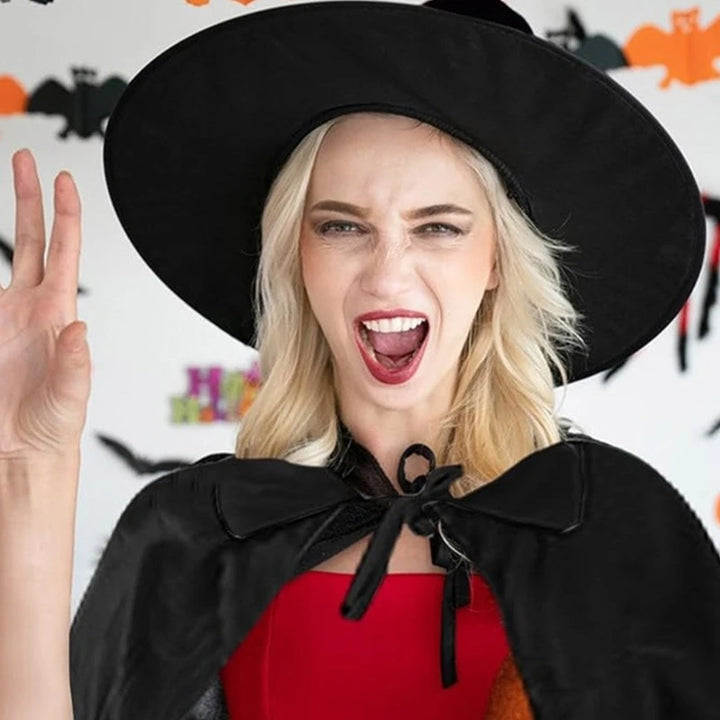 Jennie - Halloween Black Robe & Hat Set