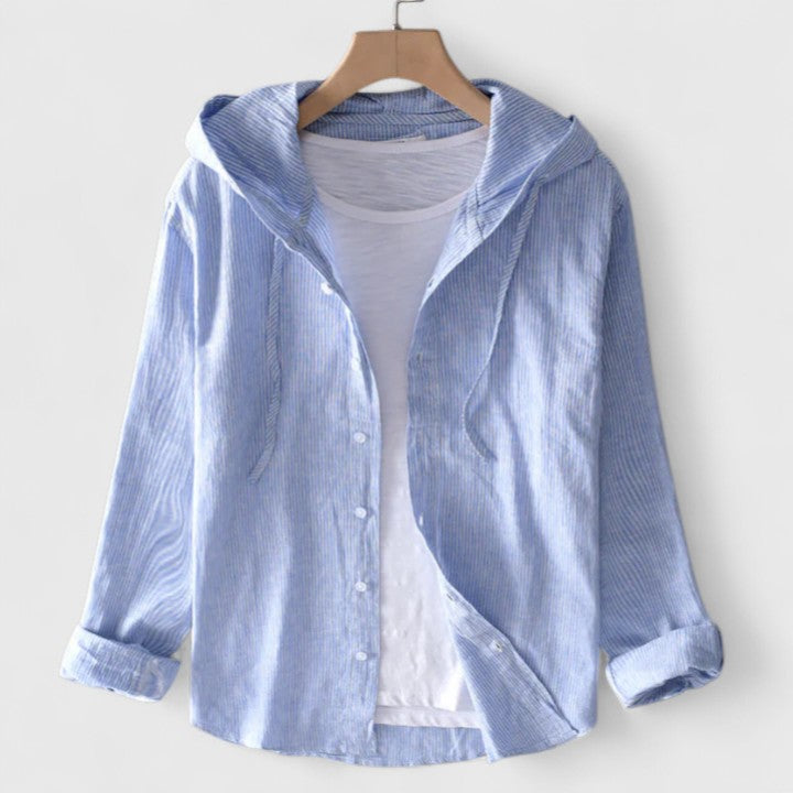 Serena | Elegant Hooded Blouse