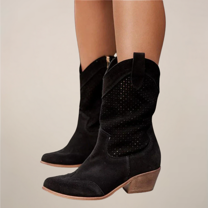 Kimmy - Western Mid-Calf Boots