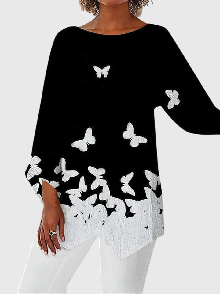 Odette | Elegant Crew Neck Top