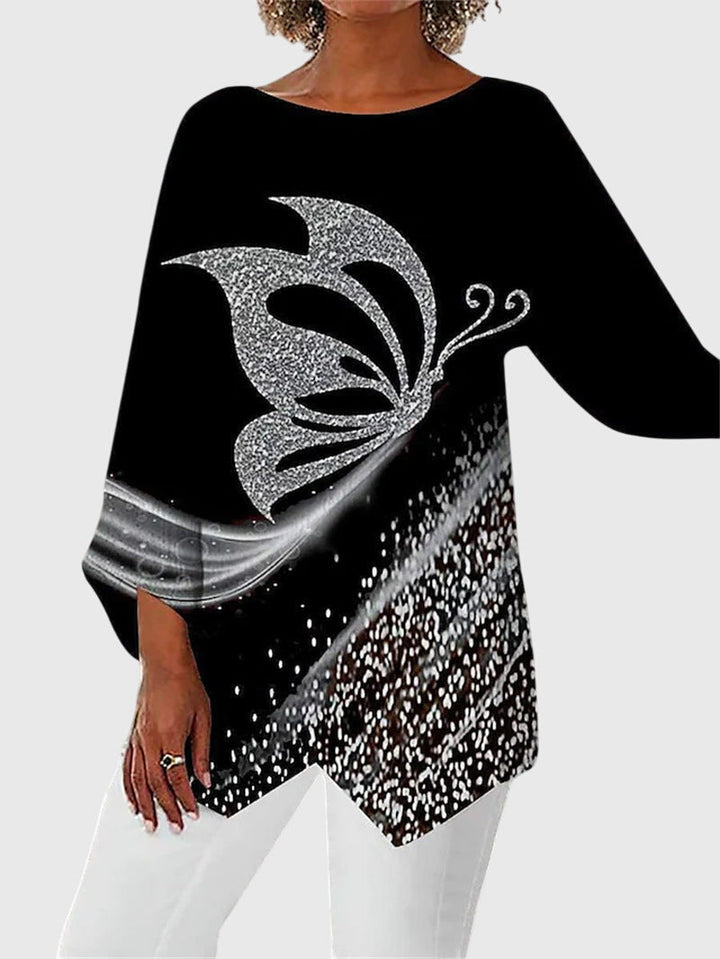 Odette | Elegant Crew Neck Top