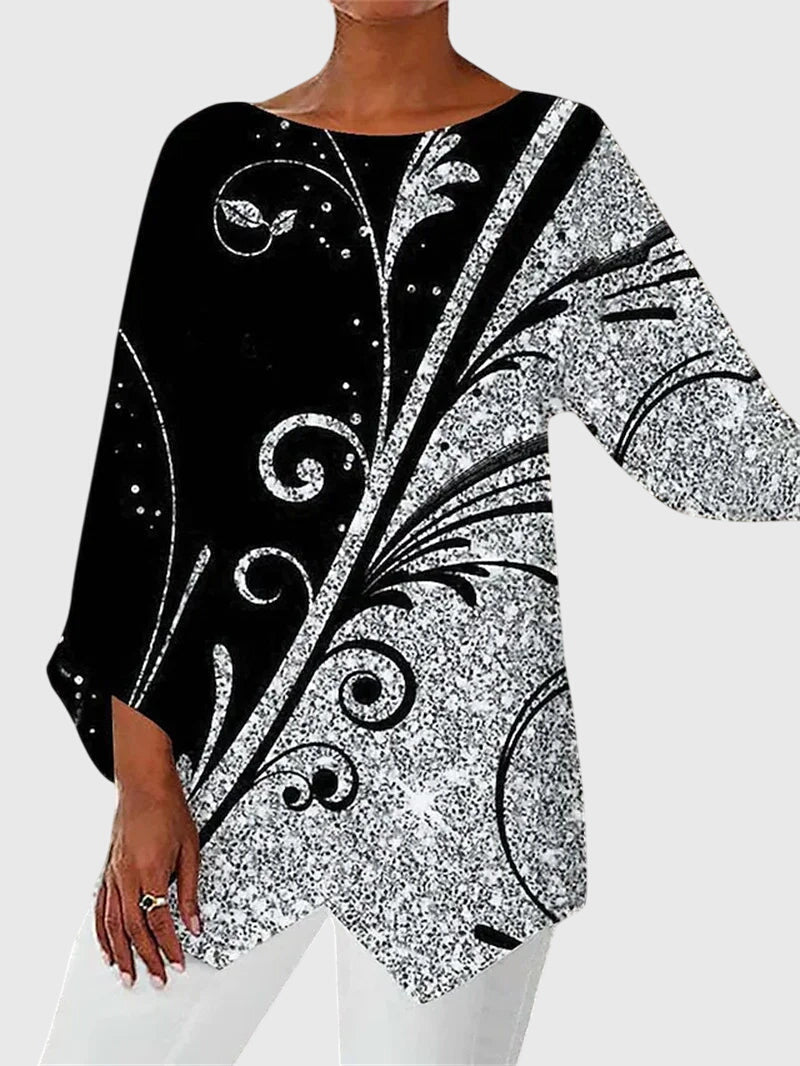 Odette | Elegant Crew Neck Top