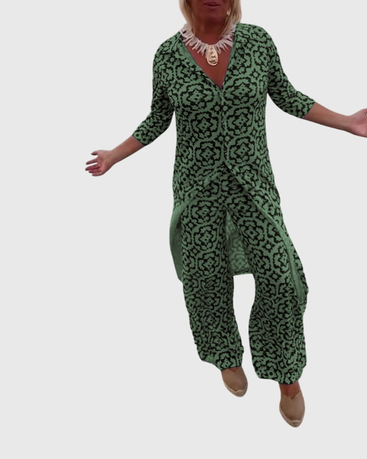 Esmeralda | Elegant Vintage Two-Piece Set