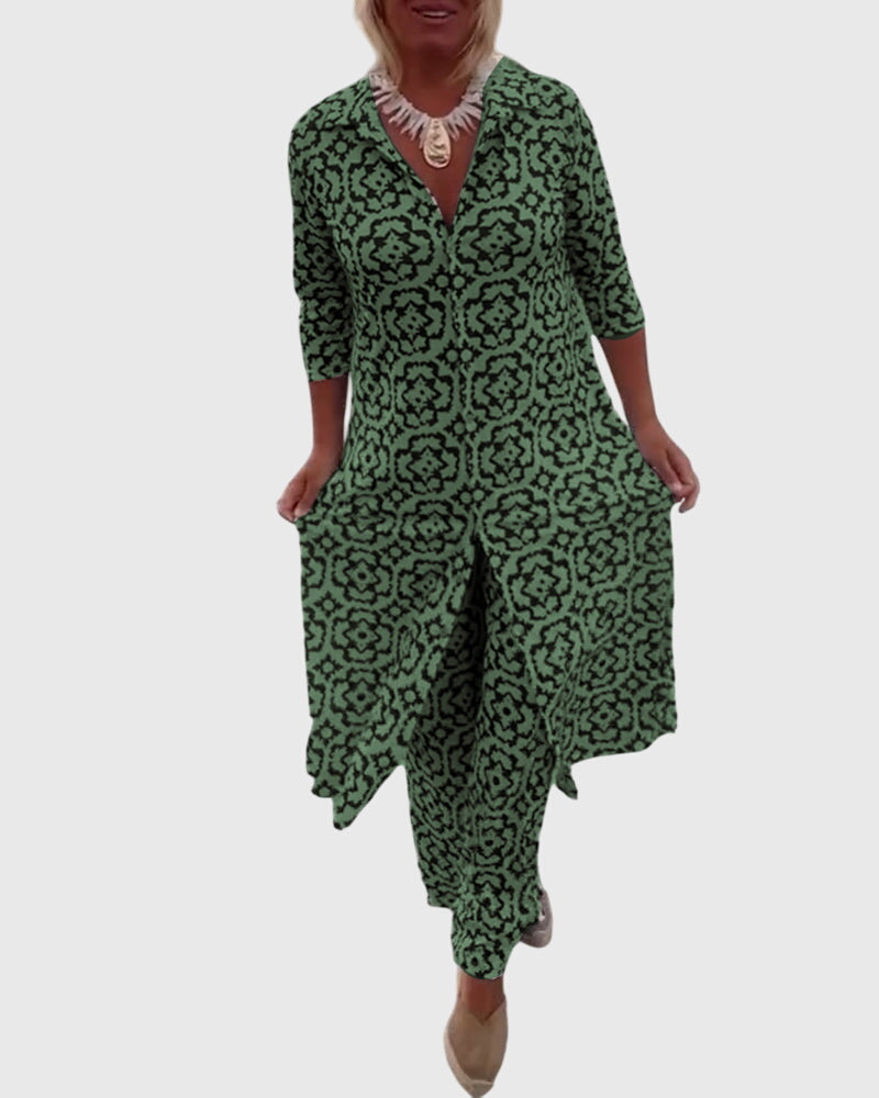 Esmeralda | Elegant Vintage Two-Piece Set