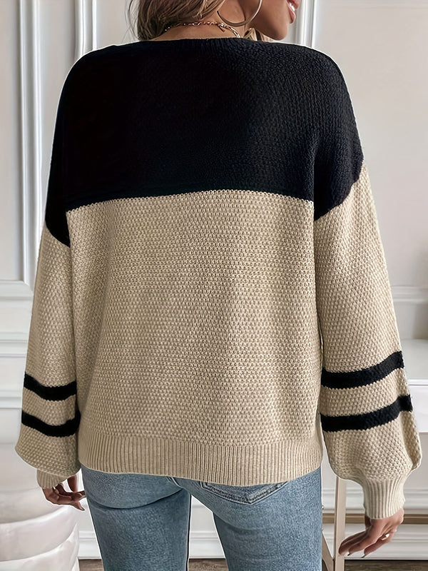 Brylee | Two-Tone Knit Sweater