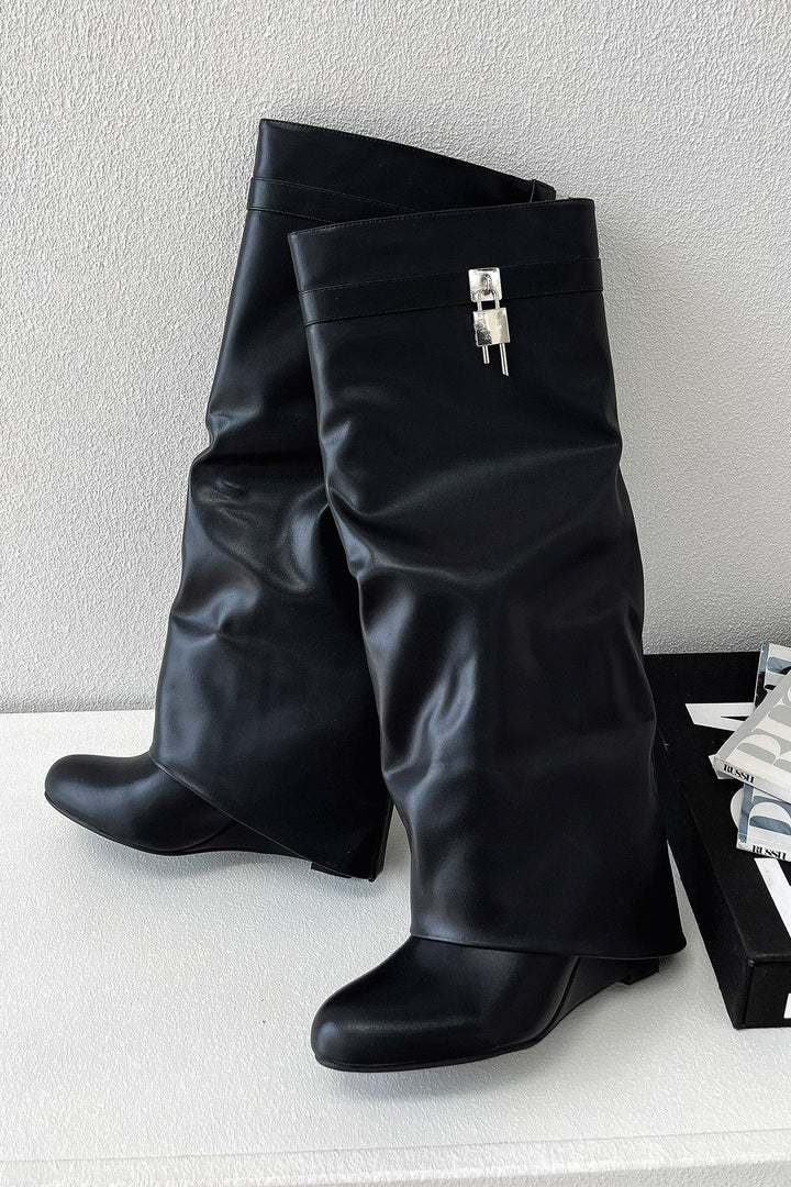 Isabelle - Women's Black Knee-High Boots