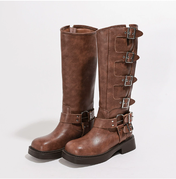 Emilia - Brown Phoenix Boots