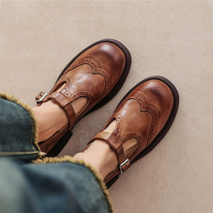 Eleanor&Grace™| Risla Leather Mary Janes