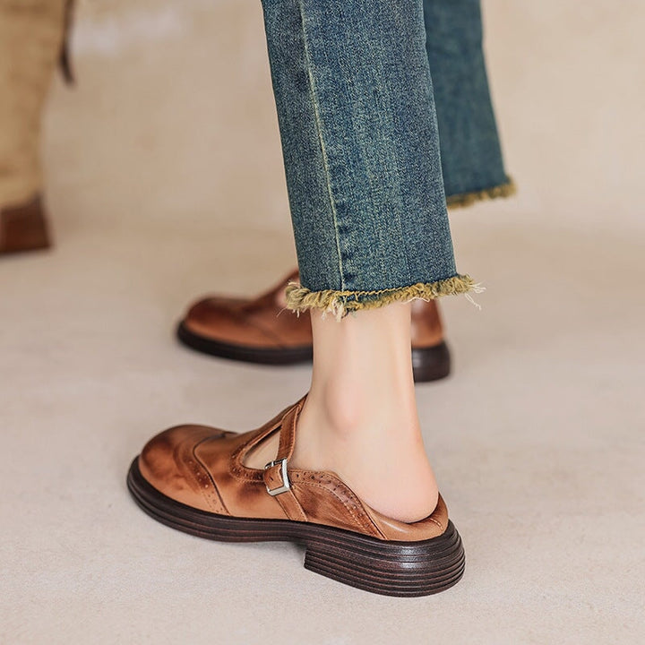 Eleanor&Grace™| Risla Leather Mary Janes