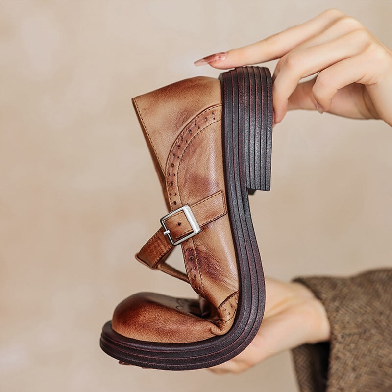 Eleanor&Grace™| Risla Leather Mary Janes