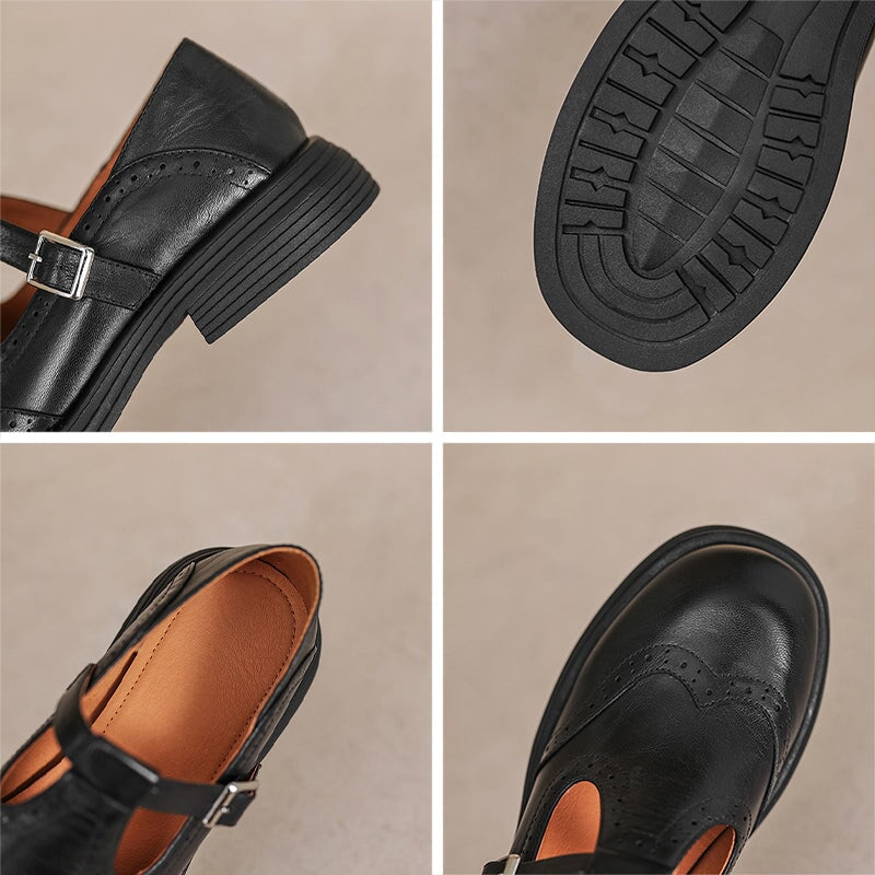 Eleanor&Grace™| Risla Leather Mary Janes