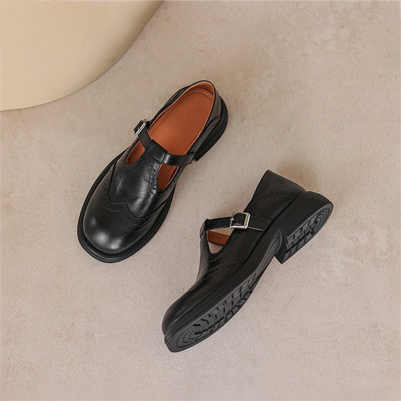 Eleanor&Grace™| Risla Leather Mary Janes